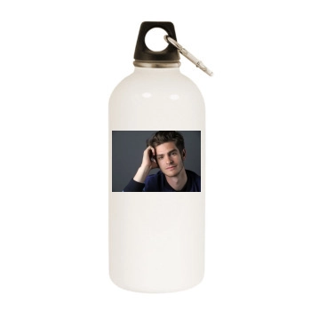 Andrew Garfield White Water Bottle With Carabiner