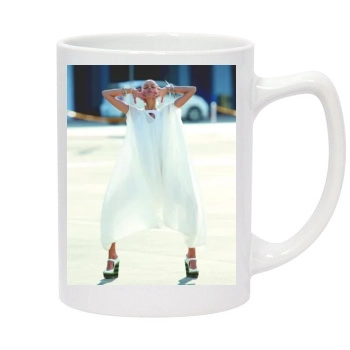 Anja Rubik 14oz White Statesman Mug