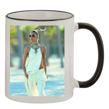 Anja Rubik 11oz Colored Rim & Handle Mug