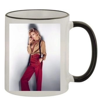 Anja Rubik 11oz Colored Rim & Handle Mug