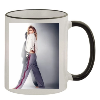 Anja Rubik 11oz Colored Rim & Handle Mug