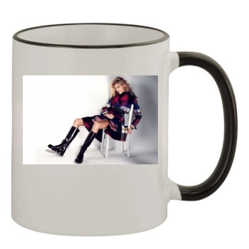 Anja Rubik 11oz Colored Rim & Handle Mug