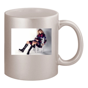 Anja Rubik 11oz Metallic Silver Mug