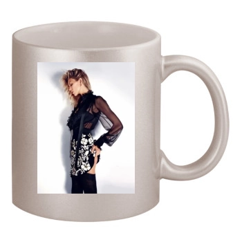 Anja Rubik 11oz Metallic Silver Mug