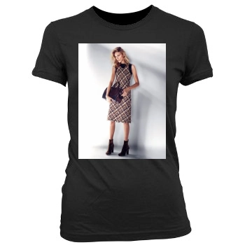 Anja Rubik Women's Junior Cut Crewneck T-Shirt