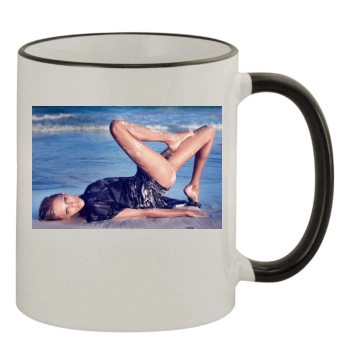 Anja Rubik 11oz Colored Rim & Handle Mug