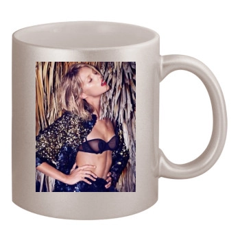 Anja Rubik 11oz Metallic Silver Mug