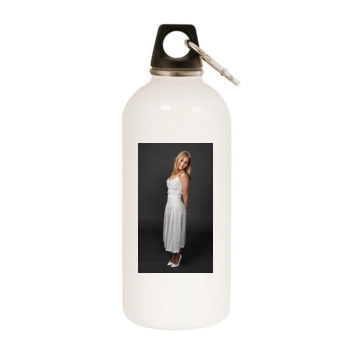 AnnaSophia Robb White Water Bottle With Carabiner