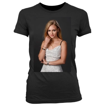 AnnaSophia Robb Women's Junior Cut Crewneck T-Shirt