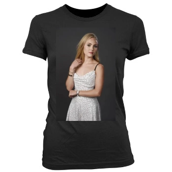 AnnaSophia Robb Women's Junior Cut Crewneck T-Shirt