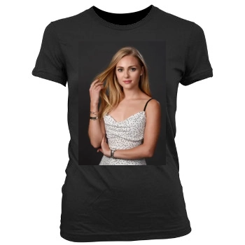 AnnaSophia Robb Women's Junior Cut Crewneck T-Shirt