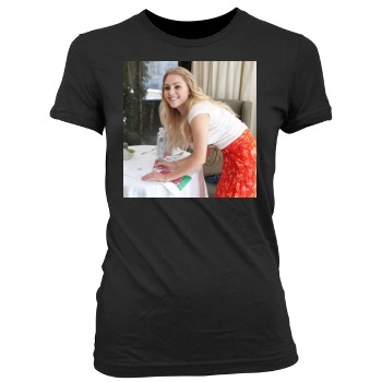 AnnaSophia Robb Women's Junior Cut Crewneck T-Shirt