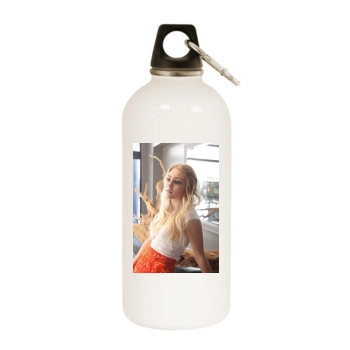 AnnaSophia Robb White Water Bottle With Carabiner