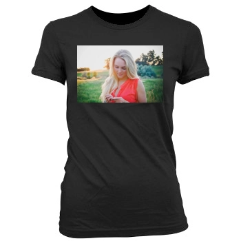 AnnaSophia Robb Women's Junior Cut Crewneck T-Shirt