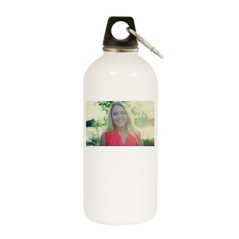 AnnaSophia Robb White Water Bottle With Carabiner