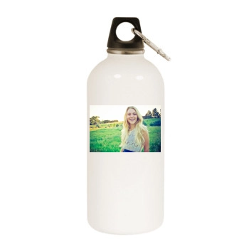 AnnaSophia Robb White Water Bottle With Carabiner