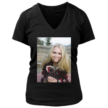 AnnaSophia Robb Women's Deep V-Neck TShirt