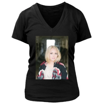 AnnaSophia Robb Women's Deep V-Neck TShirt