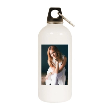 Ashley Tisdale White Water Bottle With Carabiner