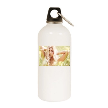 Ashley Tisdale White Water Bottle With Carabiner