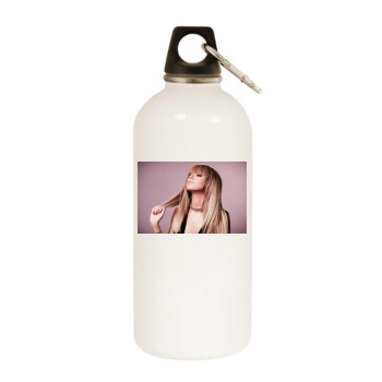 Ashley Tisdale White Water Bottle With Carabiner