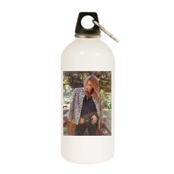 Ashley Tisdale White Water Bottle With Carabiner