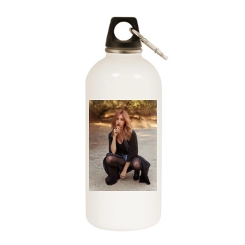 Ashley Tisdale White Water Bottle With Carabiner