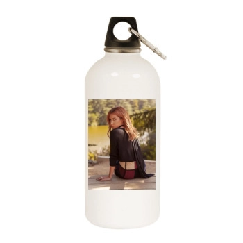 Ashley Tisdale White Water Bottle With Carabiner