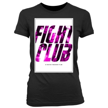 Fight Club (1999) Women's Junior Cut Crewneck T-Shirt