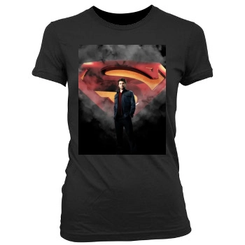 Smallville (2001) Women's Junior Cut Crewneck T-Shirt