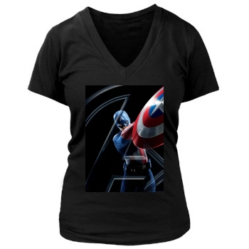 The Avengers (2012) Women's Deep V-Neck TShirt