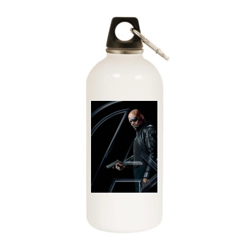 The Avengers (2012) White Water Bottle With Carabiner