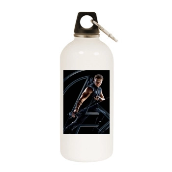 The Avengers (2012) White Water Bottle With Carabiner