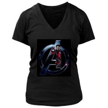 The Avengers (2012) Women's Deep V-Neck TShirt