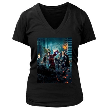 The Avengers (2012) Women's Deep V-Neck TShirt