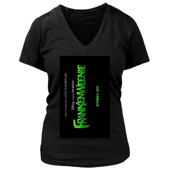 Frankenweenie (2012) Women's Deep V-Neck TShirt