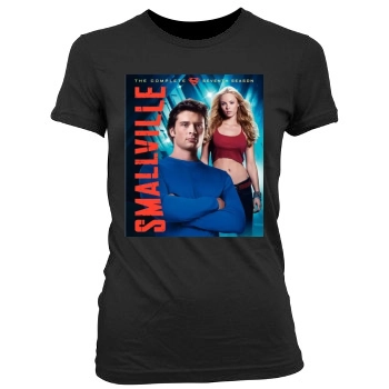 Smallville (2001) Women's Junior Cut Crewneck T-Shirt