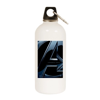 The Avengers (2012) White Water Bottle With Carabiner