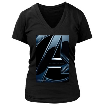 The Avengers (2012) Women's Deep V-Neck TShirt