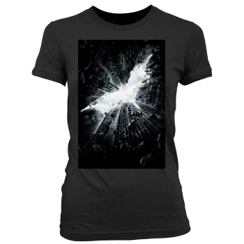 The Dark Knight Rises (2012) Women's Junior Cut Crewneck T-Shirt