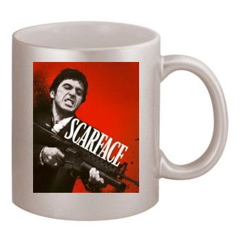 Scarface (1983) 11oz Metallic Silver Mug