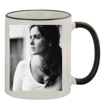 Salma Hayek 11oz Colored Rim & Handle Mug