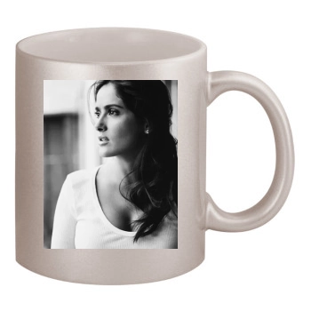 Salma Hayek 11oz Metallic Silver Mug