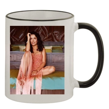 Salma Hayek 11oz Colored Rim & Handle Mug