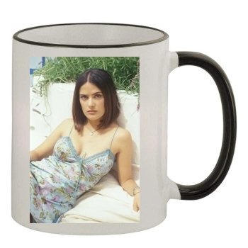 Salma Hayek 11oz Colored Rim & Handle Mug