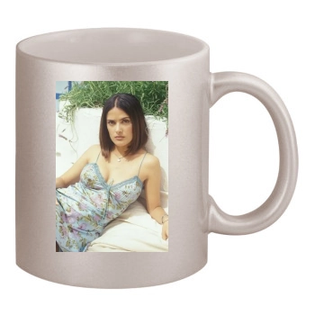 Salma Hayek 11oz Metallic Silver Mug