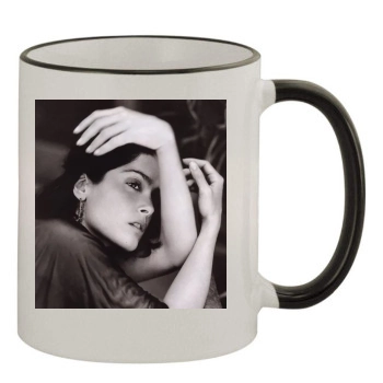 Salma Hayek 11oz Colored Rim & Handle Mug