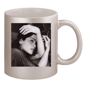 Salma Hayek 11oz Metallic Silver Mug