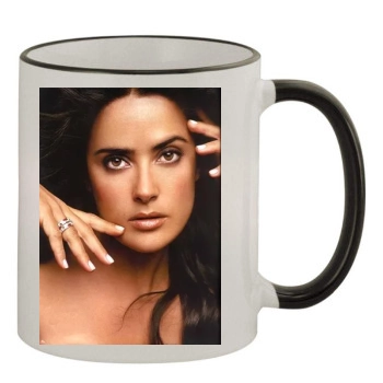 Salma Hayek 11oz Colored Rim & Handle Mug