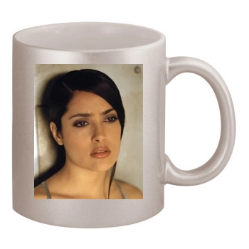 Salma Hayek 11oz Metallic Silver Mug